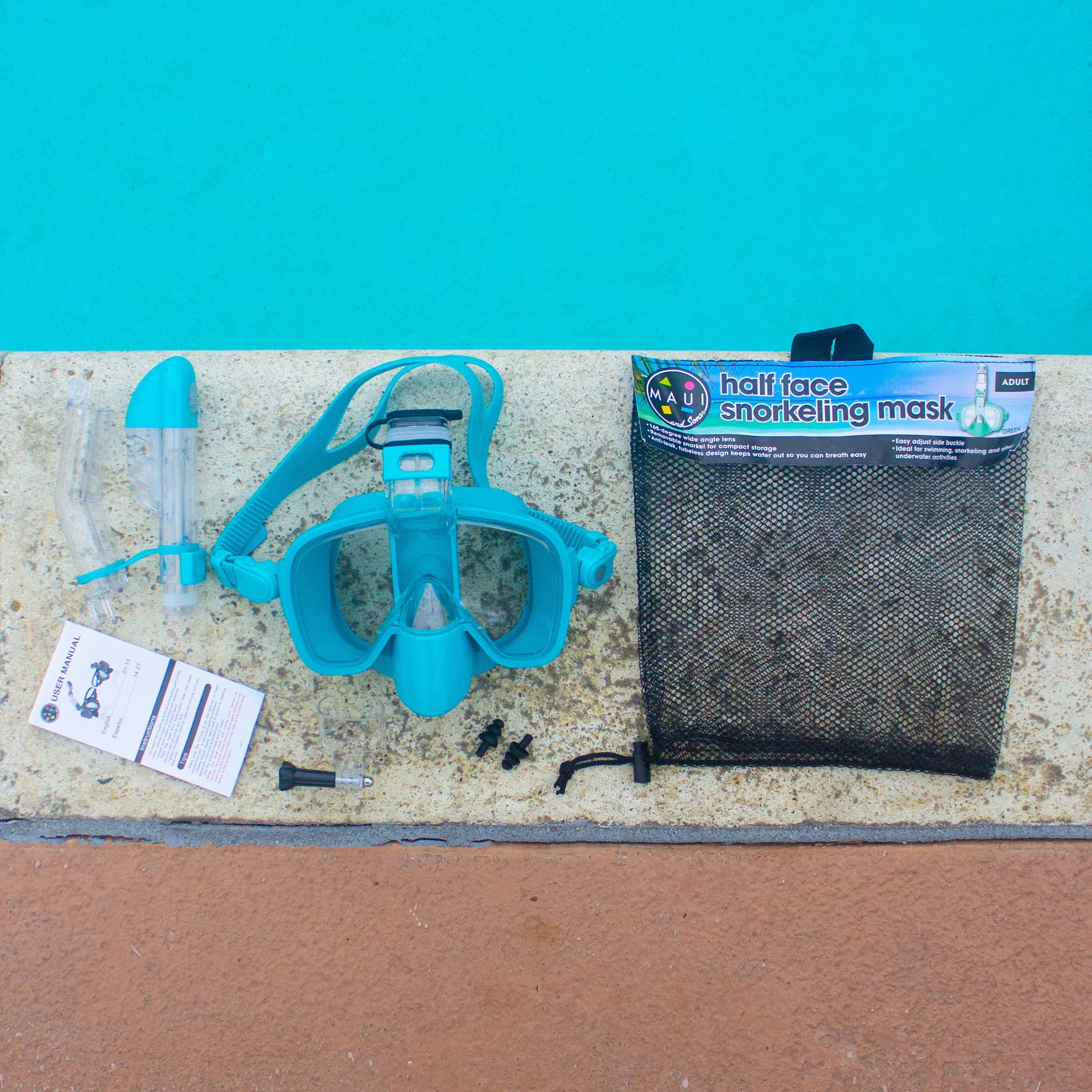 Hi Mask Snorkel Sons Blue Maui Half and