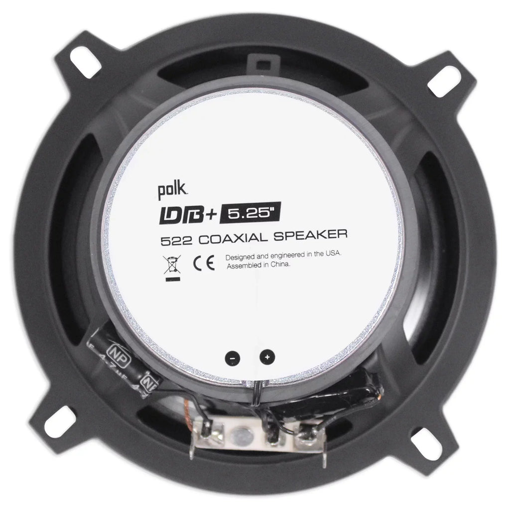 Rockville (2) Marine/ATV/Motorcycle/Boat Watt with Bundle (2) Speakers Audio RPB1 10 Polk Audio 5.25" DB522 600w Car
