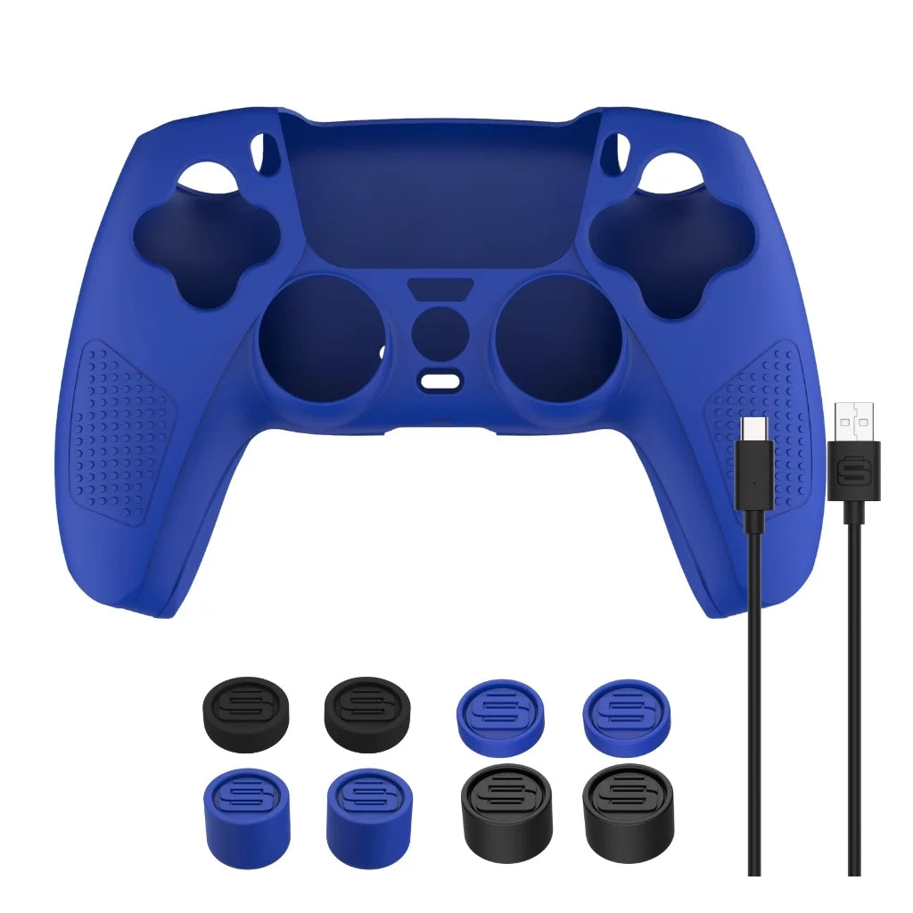 Digital 5 Bundle with Gamer Purple Version PS5 Pack Digital) Extra Playstation Starter and ( Controller Galactic