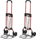 Cart Hand Handle, (2 MCI Luggage Capacity Silver/Black W/Telescoping 160Lb Steel Truck Folding Personal Pack)